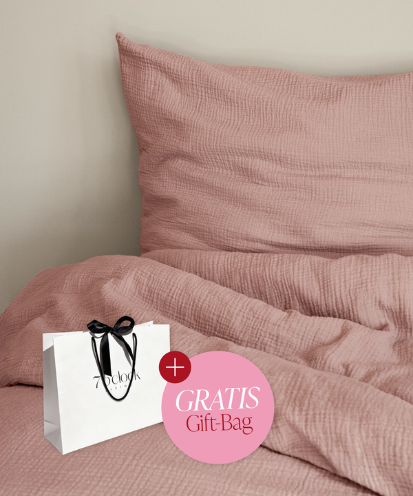 Pink Muslin Single Duvet Cover | Haven