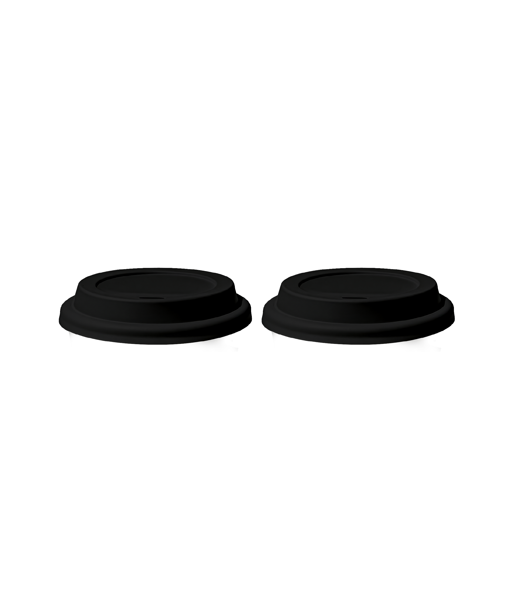 To-Go Becher Silikon-Deckel im 2er Set Schwarz | Brooklyn