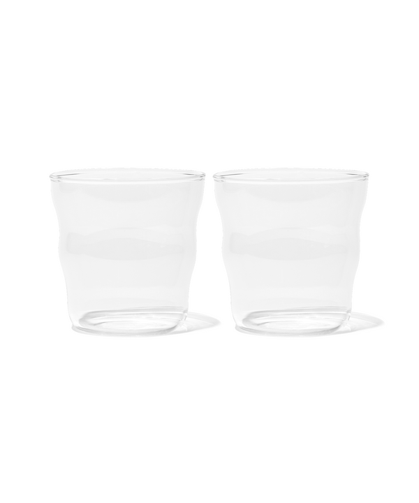 Kleines Trinkglas im Wellen-Design | Capri