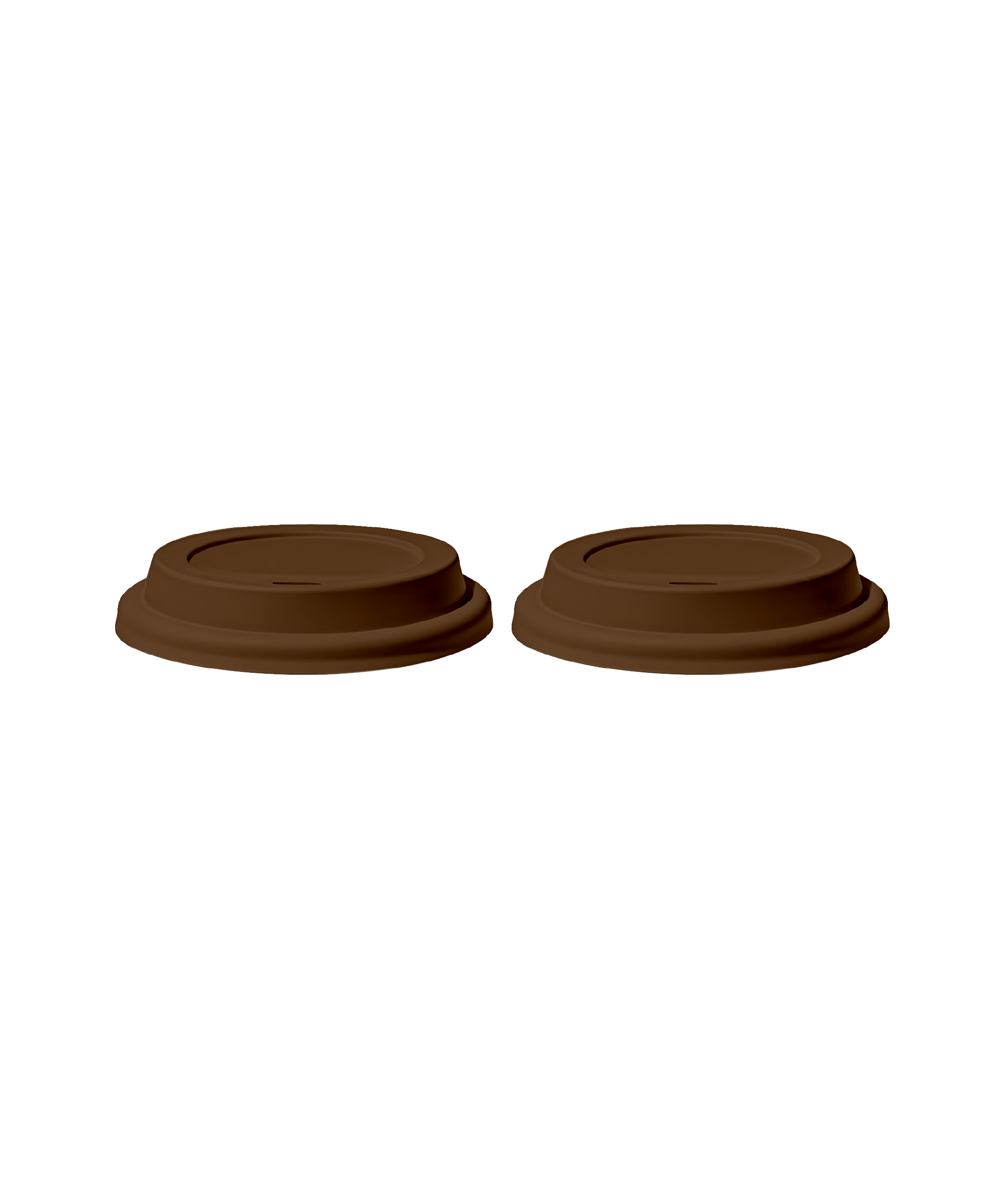 To-Go Cup Silicone Lid Set of 2 Brown | Brooklyn