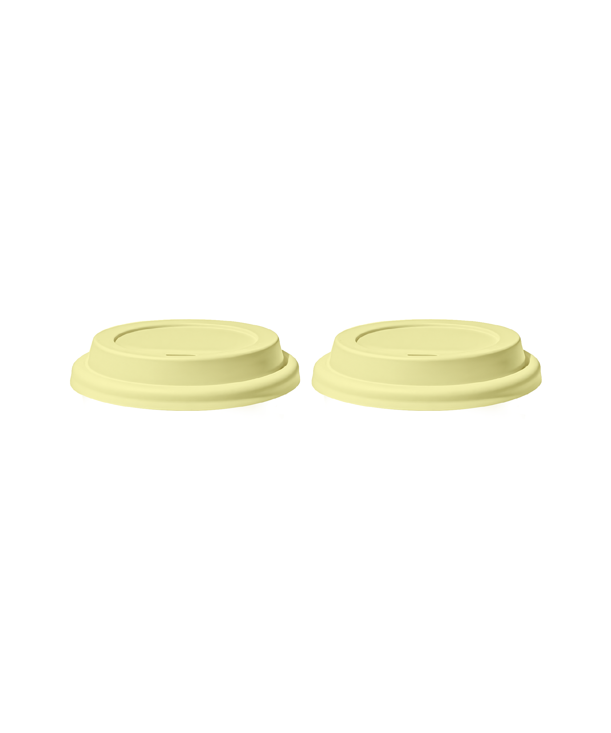 To-Go Cup Silicone Lid Set of 2 Butter Lemon | Brooklyn