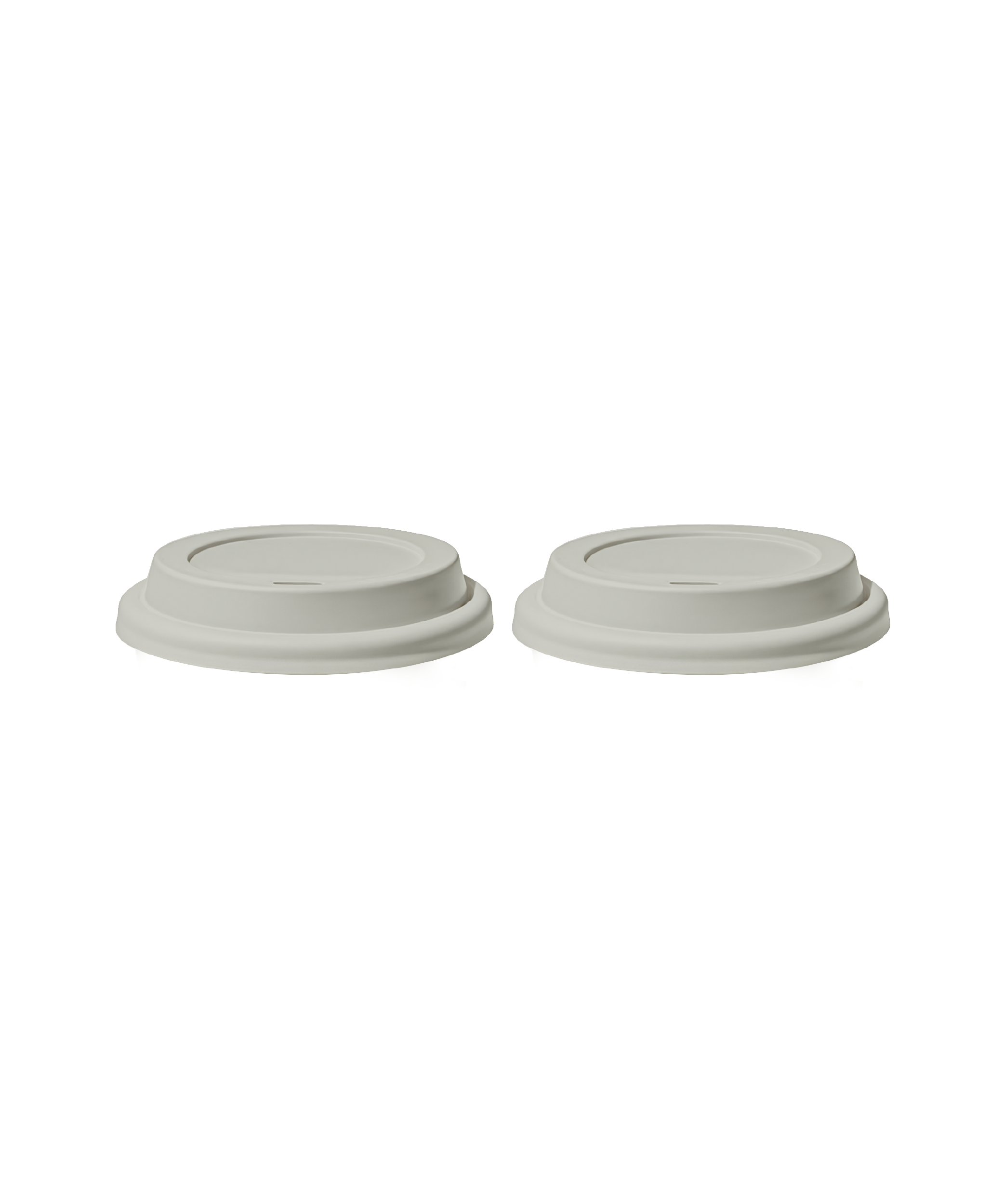 To-Go Becher Silikon-Deckel im 2er Set Greige | Brooklyn