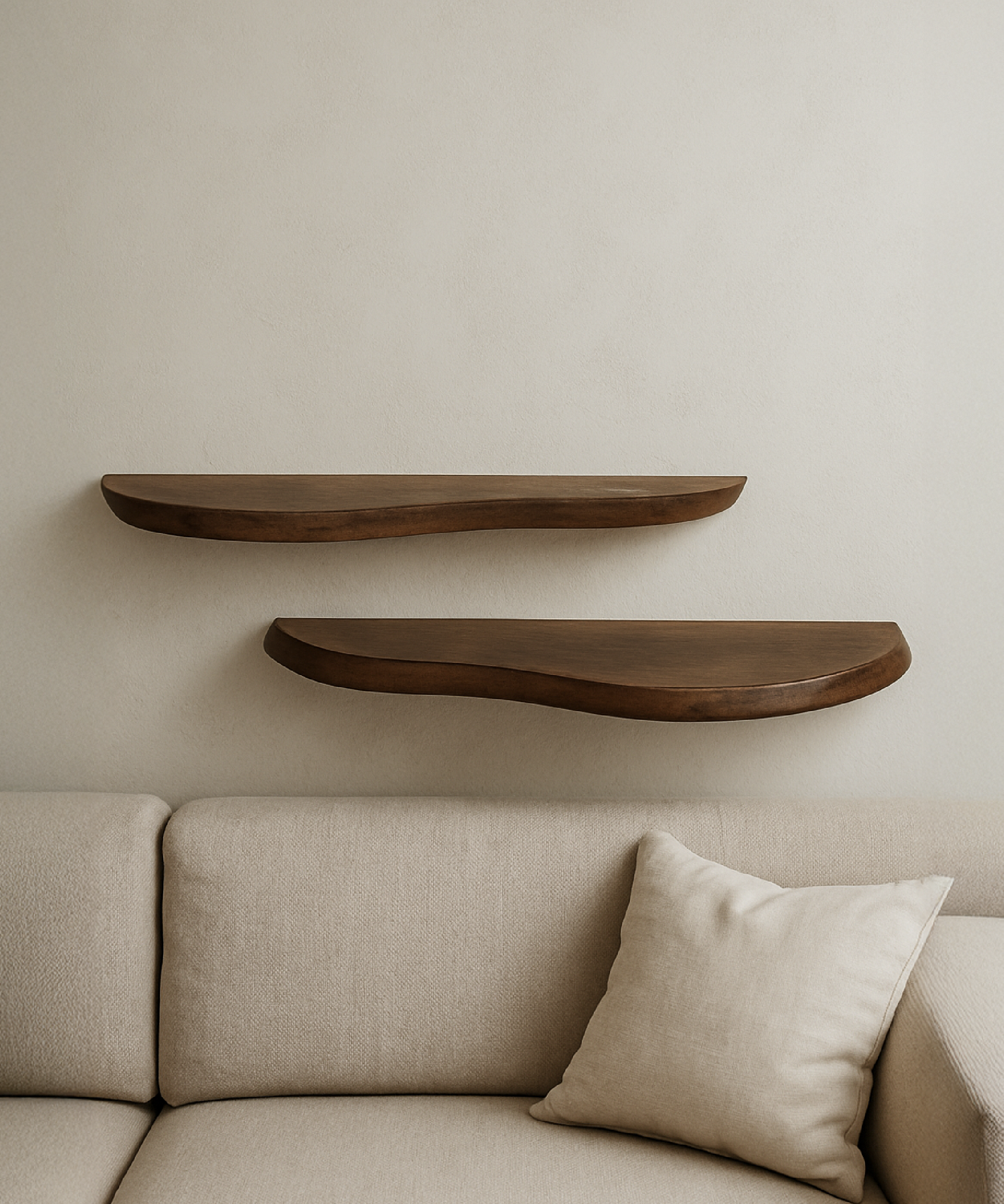 Dark wooden wall shelf | Elva