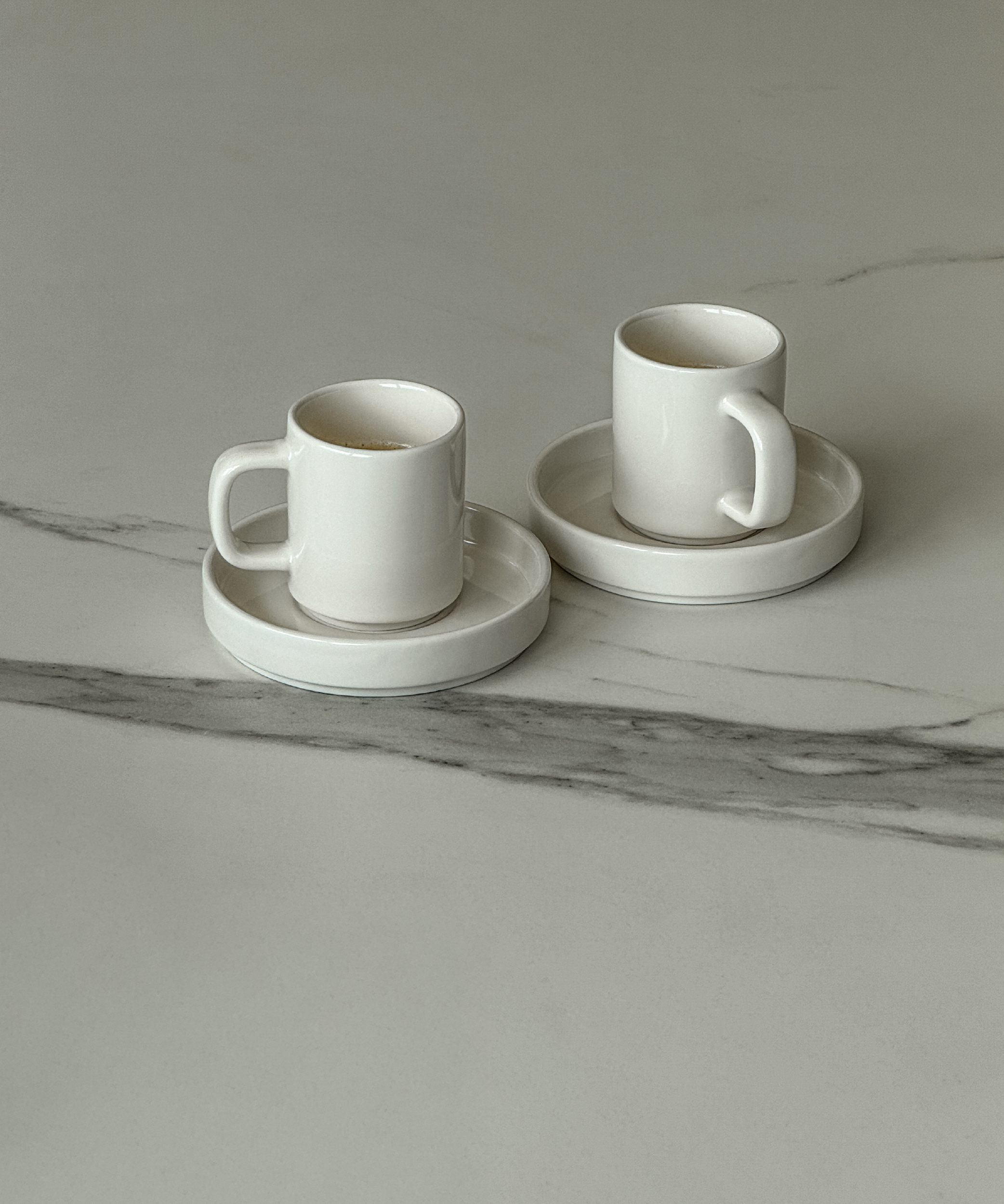 Espresso cup with saucer cream white | Nia