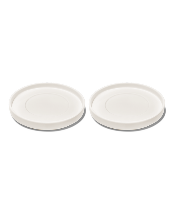 Saucer in cream white glossy | Nia