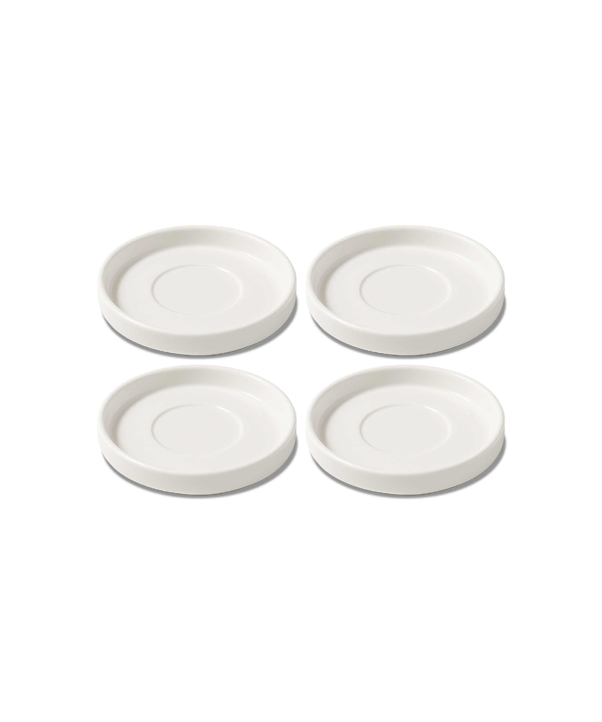 Espresso saucer in glossy cream white | Nia