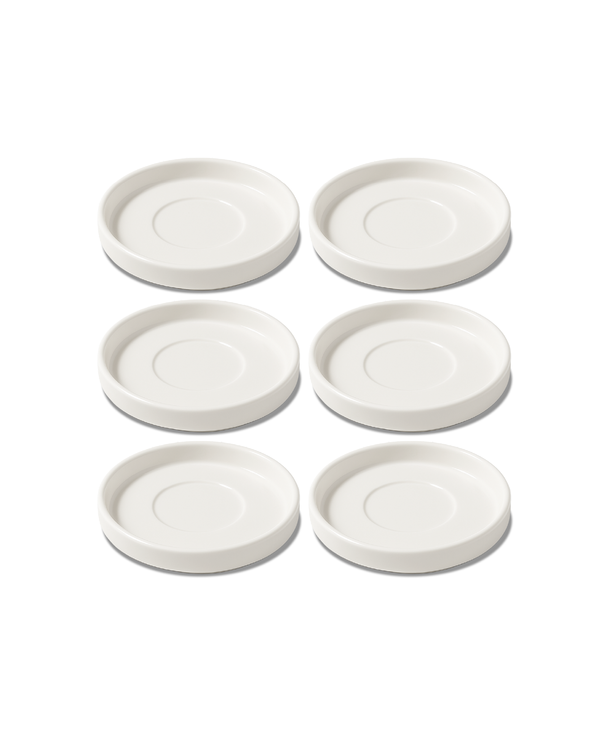Espresso saucer in glossy cream white | Nia