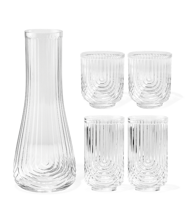 Kleines & großes Bogen-Design-Glas mit Karaffe | Rom