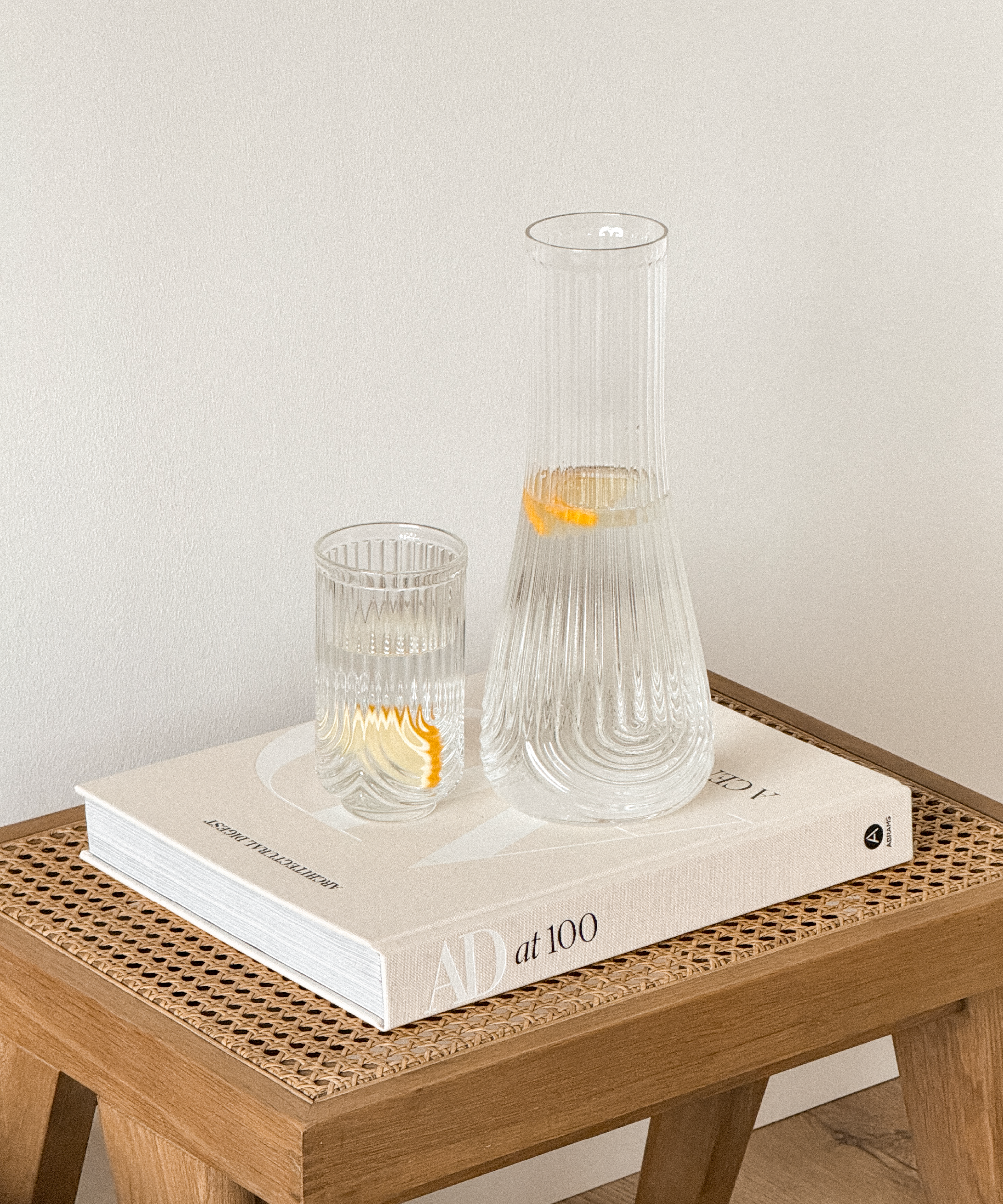 Kleines & großes Bogen-Design-Glas mit Karaffe | Rom