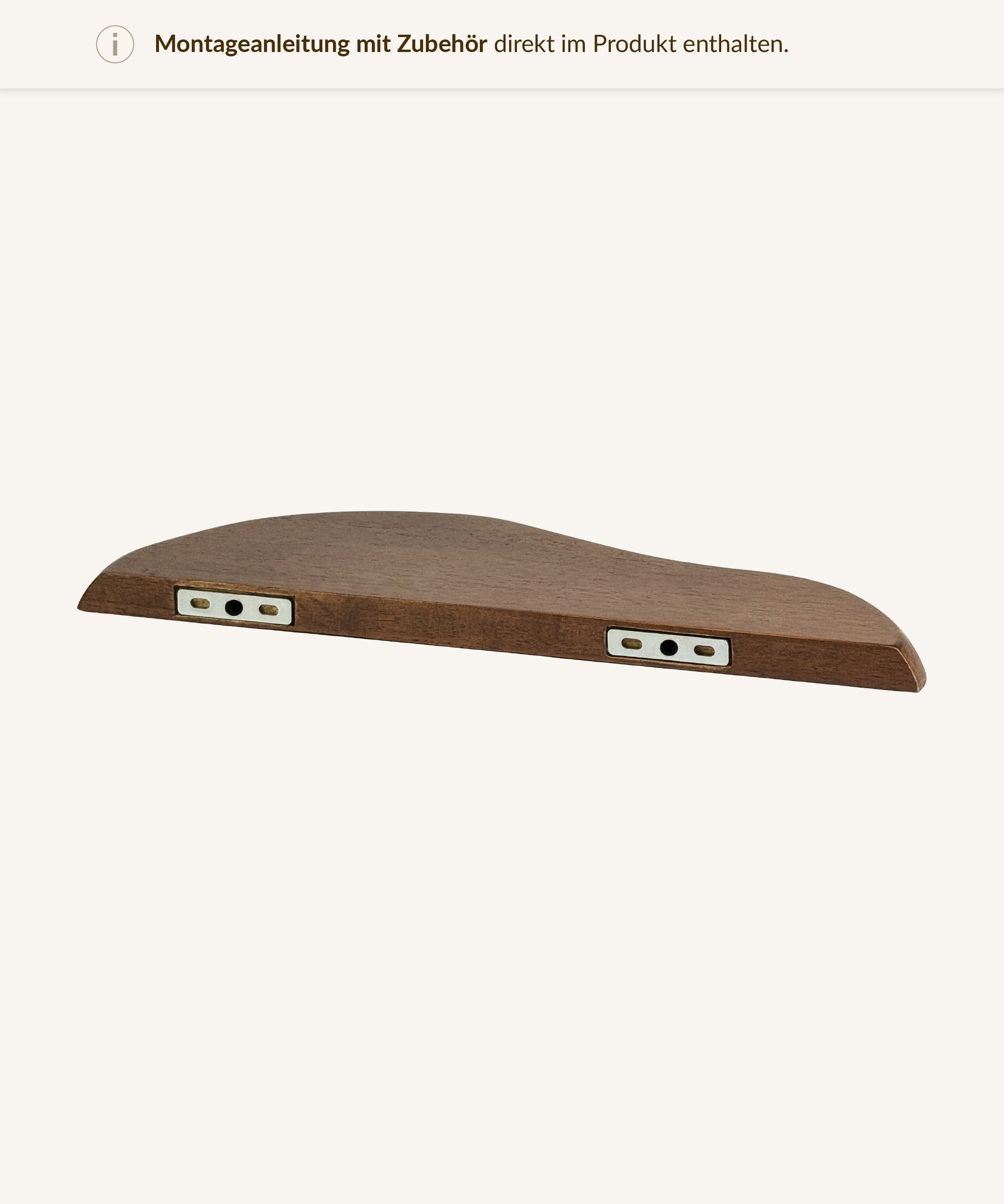 Dark wooden wall shelf | Elva