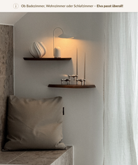 Dark wooden wall shelf | Elva