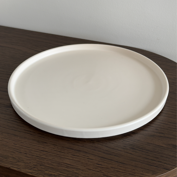 Large Plate Matt White | Nia | Single