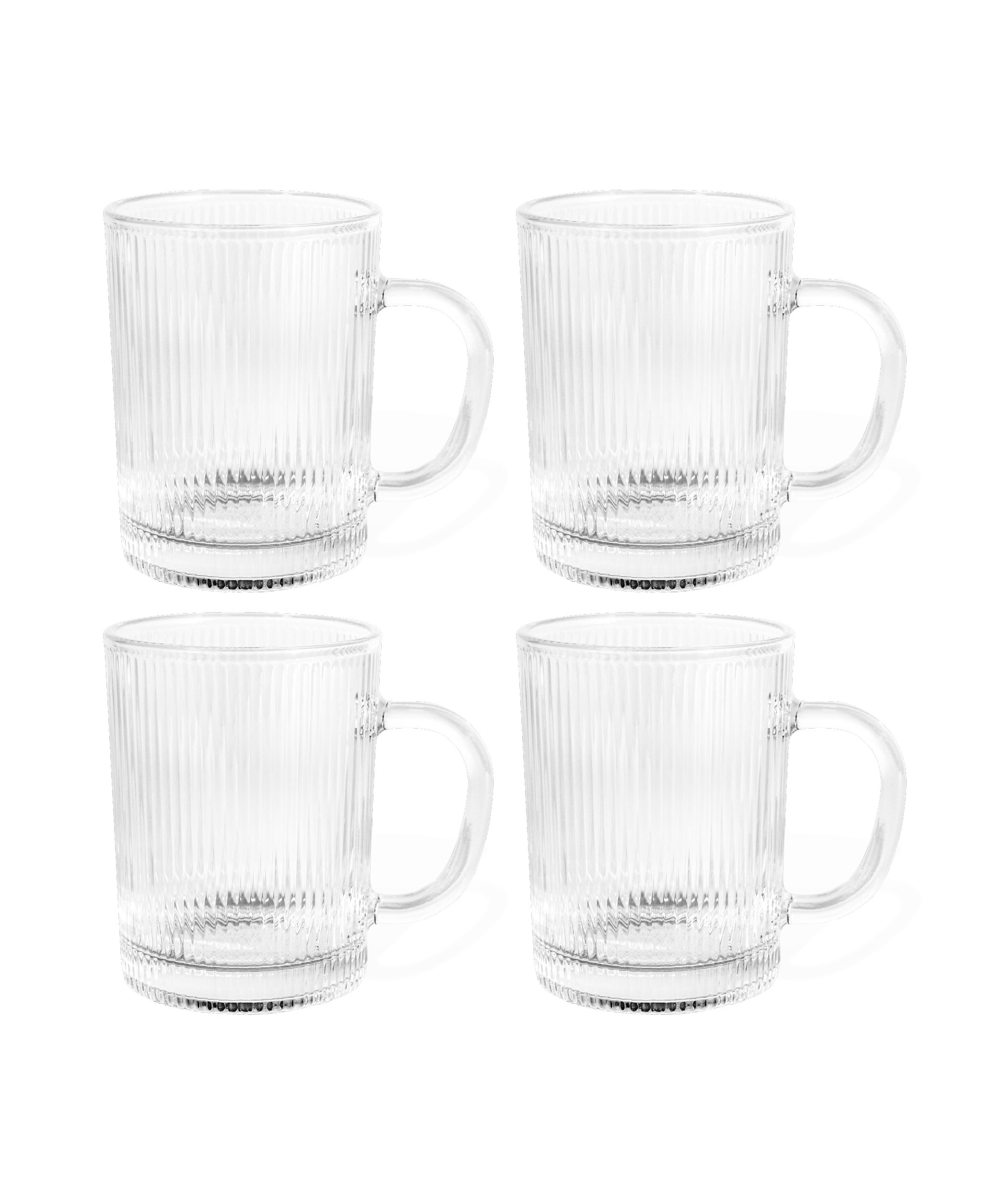 Fluted glass cup (300ml) | Paris