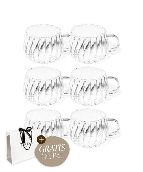 Glass cup striped design | Norway