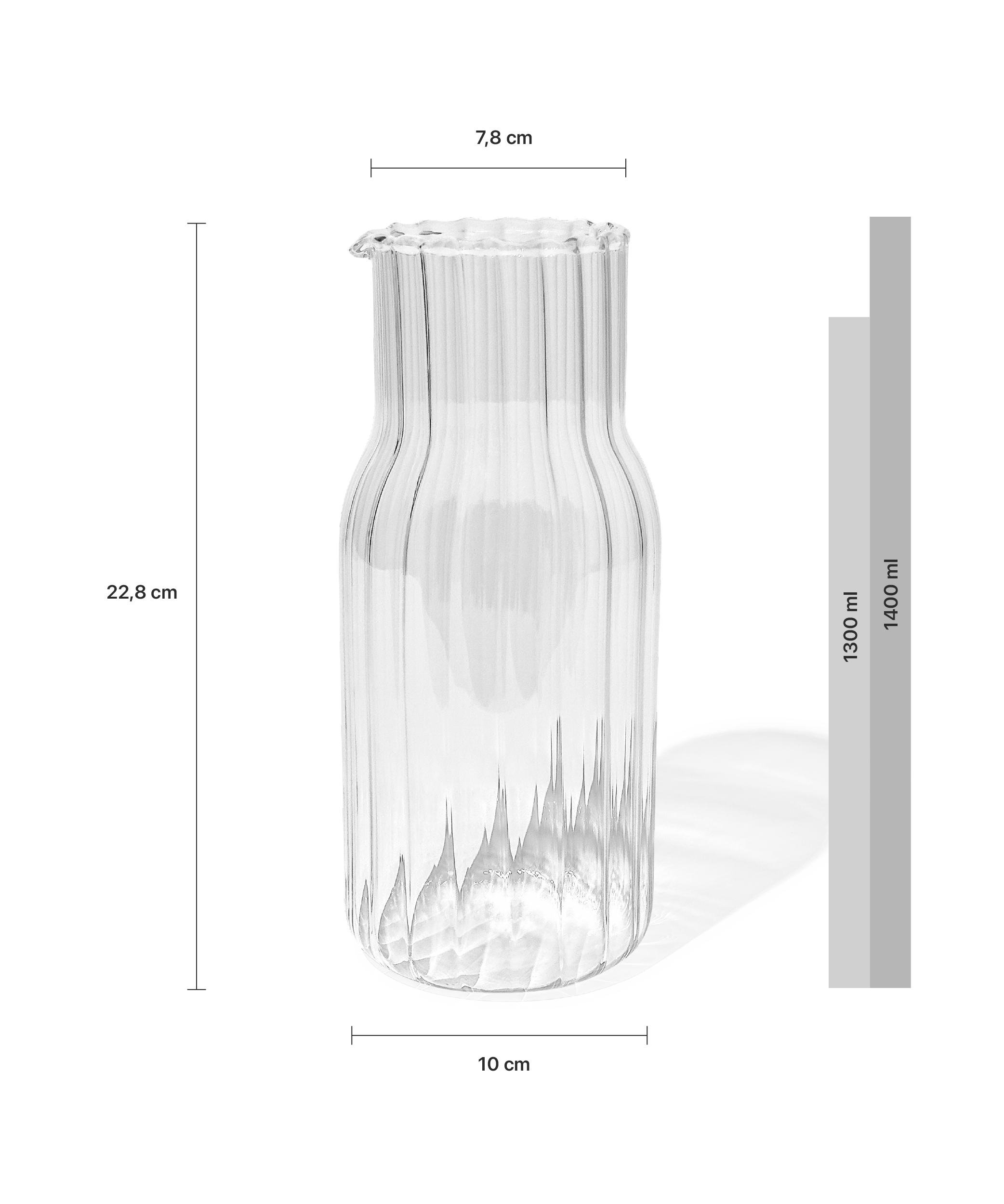 Water carafe striped design | Norway