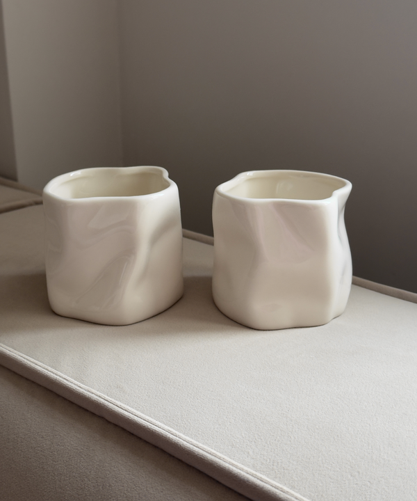 Organic ceramic mug 350ml in cream white | Alaska