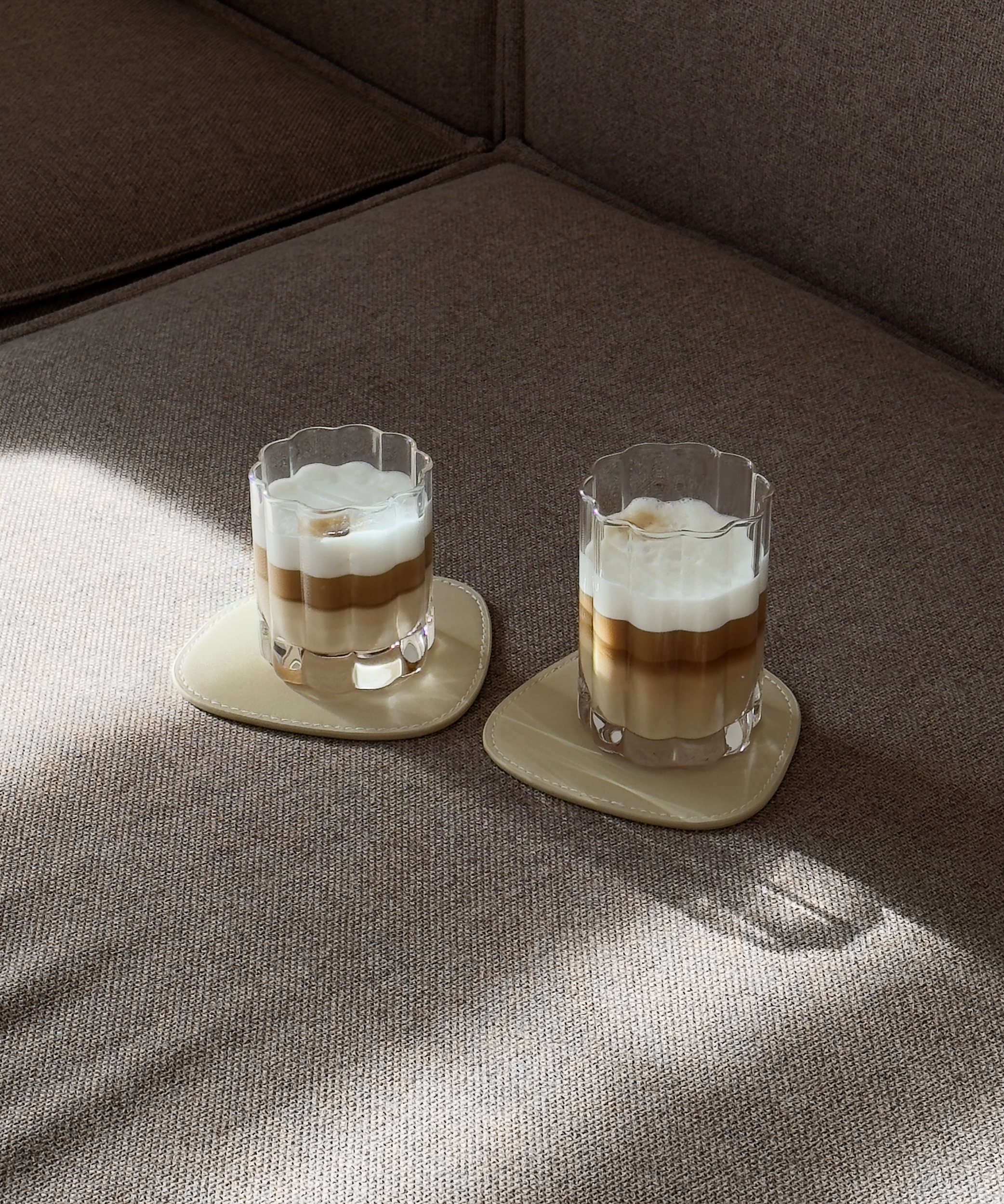 Set of small and large glasses in floral design | Florence