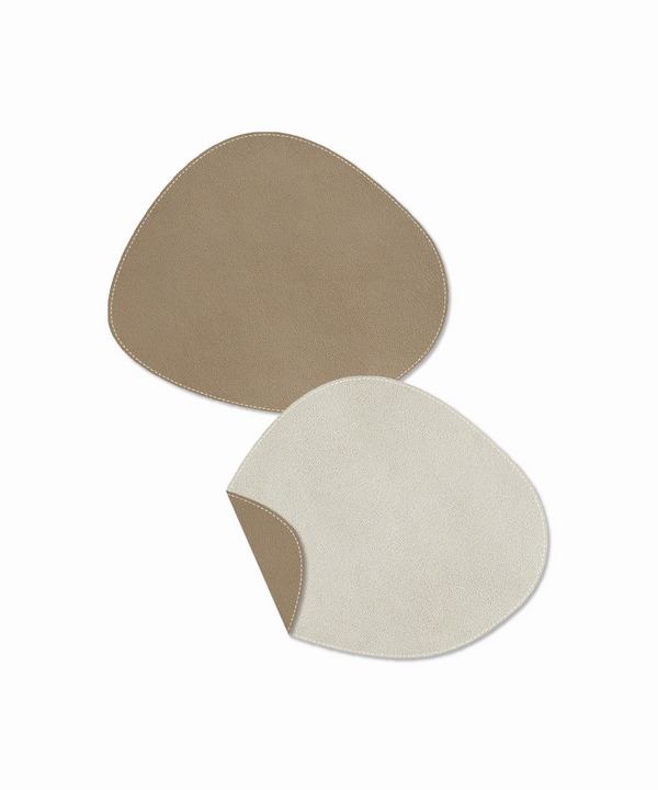 Plate coaster taupe/cream | jade