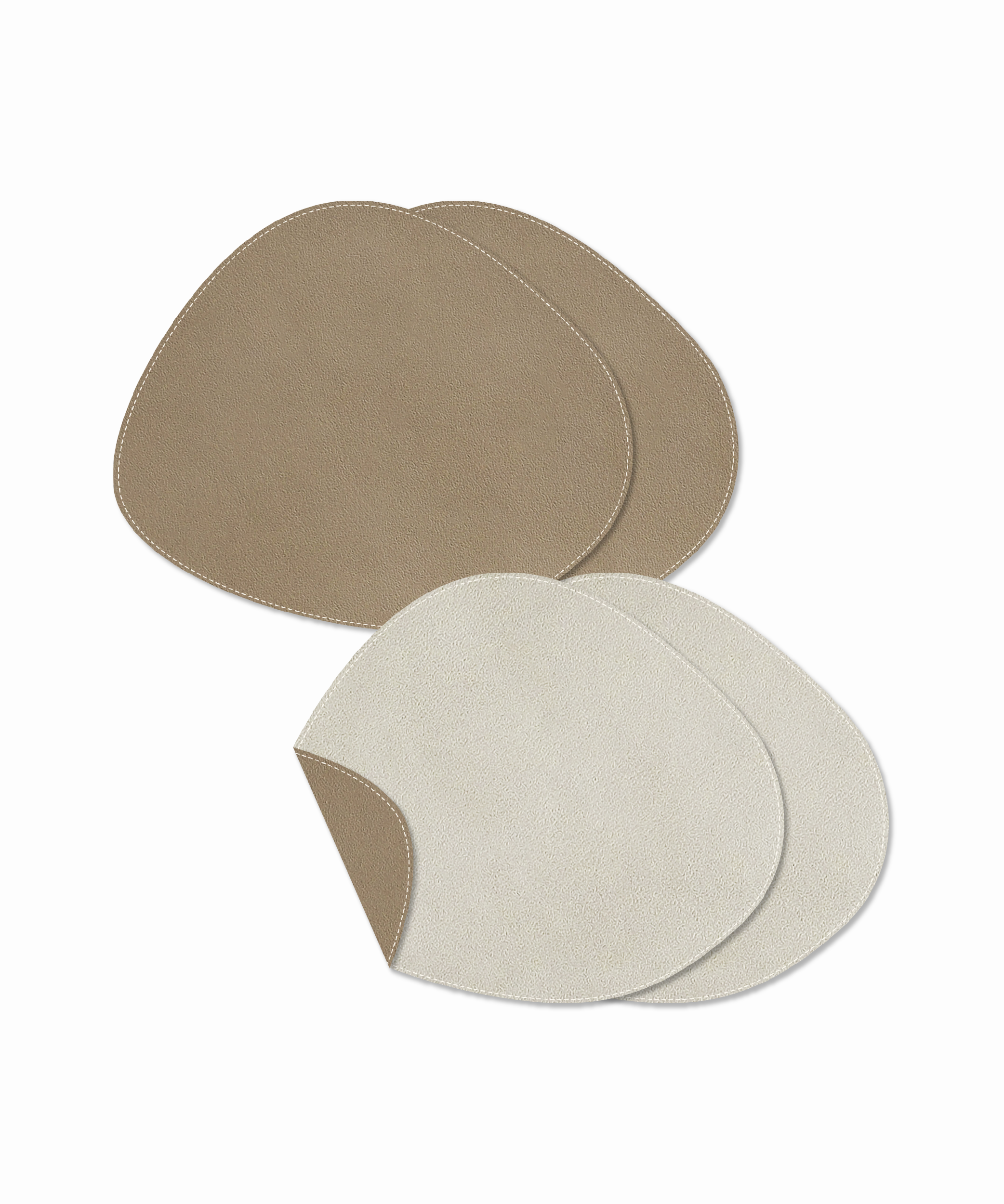 Plate coaster taupe/cream | jade
