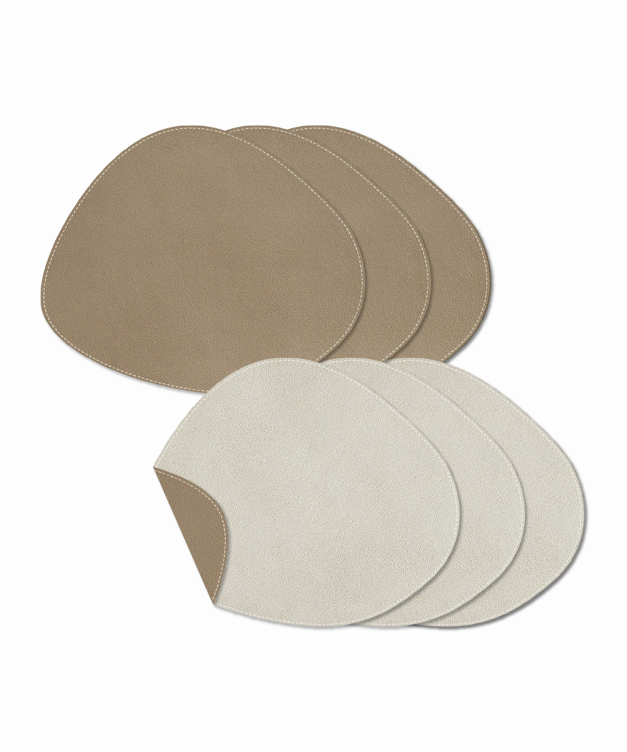 Plate coaster taupe/cream | jade
