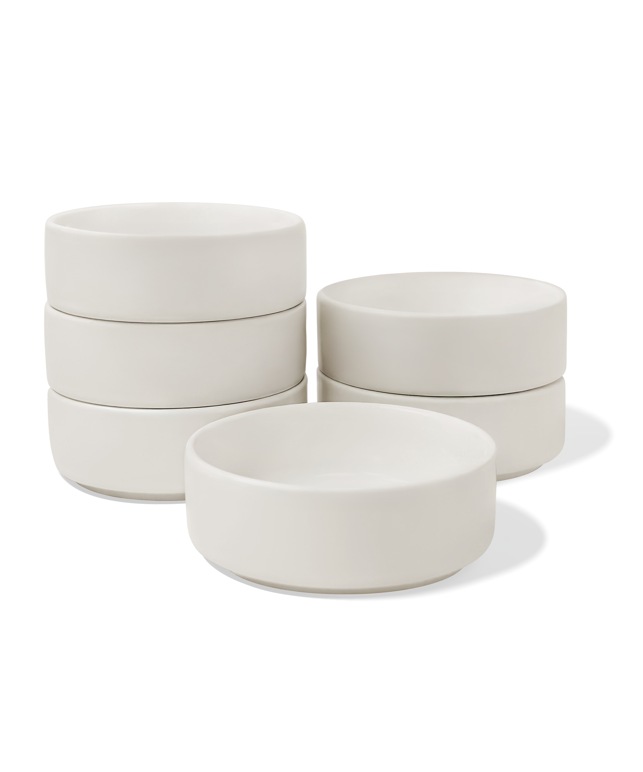Small dip bowls in cream white matte | Nia