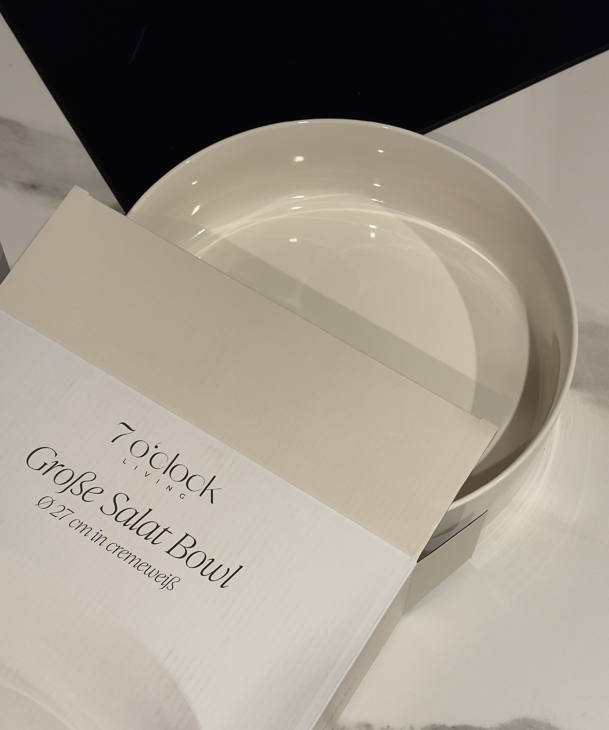 Large bowl Ø27cm in cream white | Nia