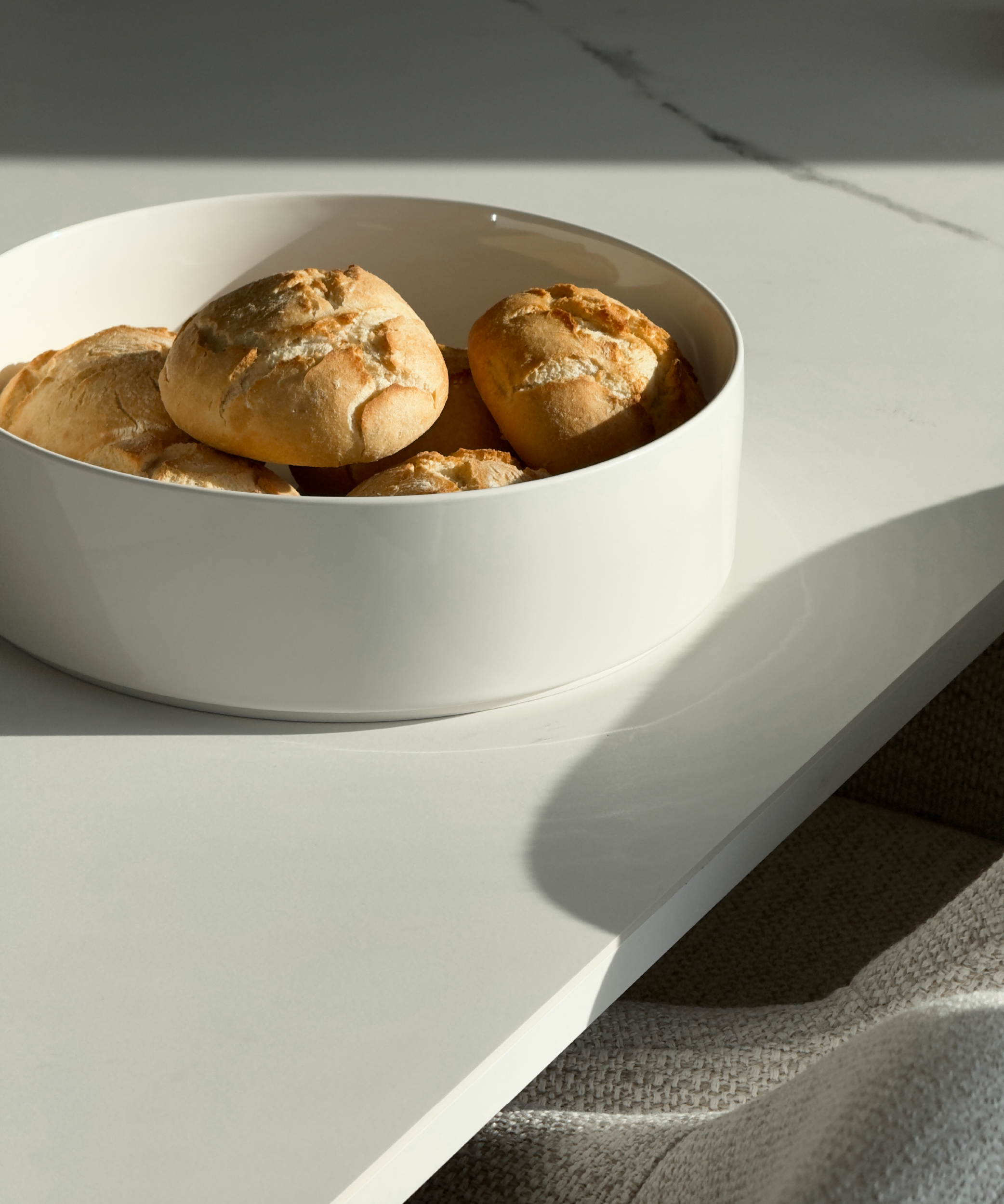 Large bowl Ø27cm in cream white | Nia