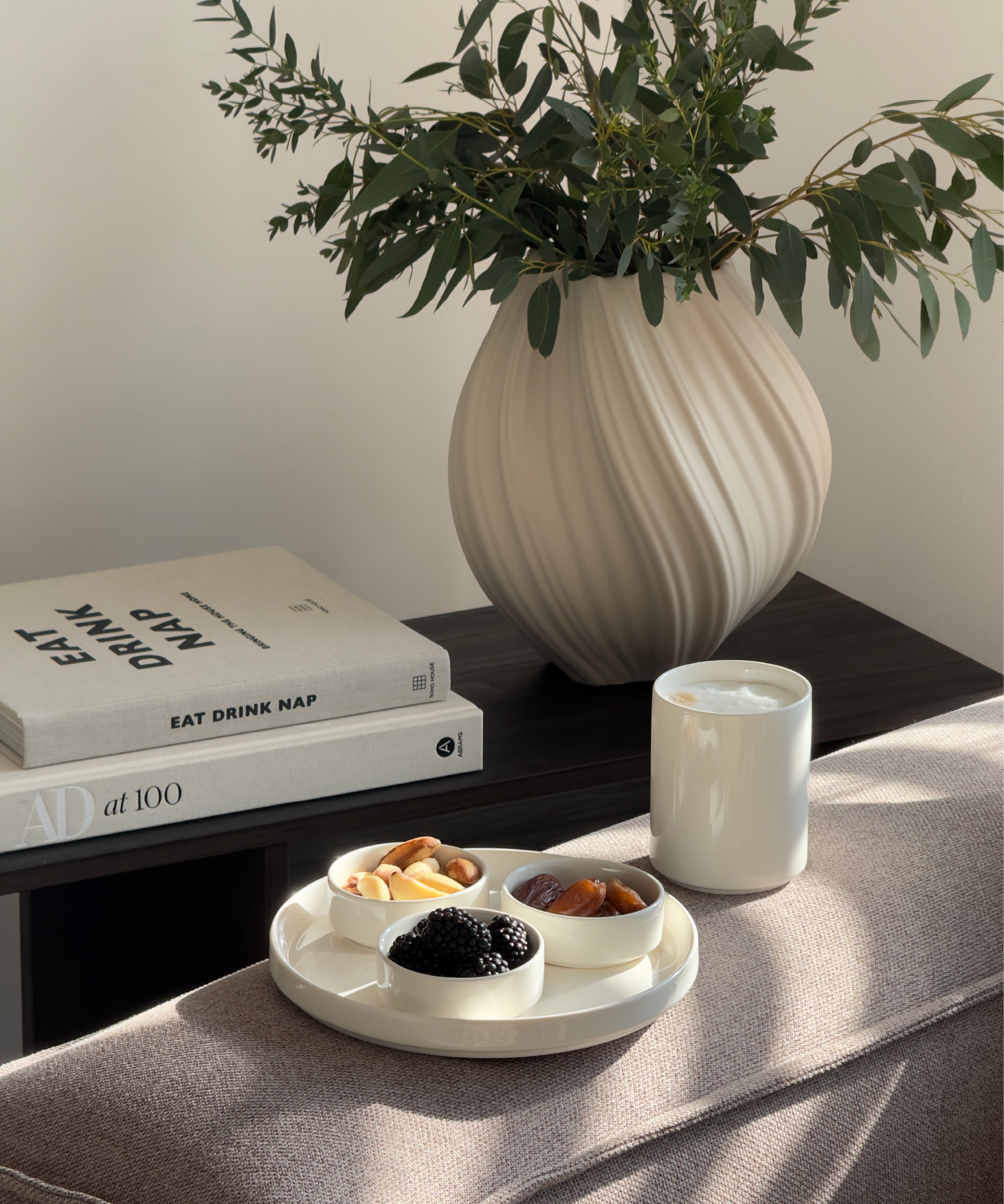 Cups set of 6 in cream white | Nia