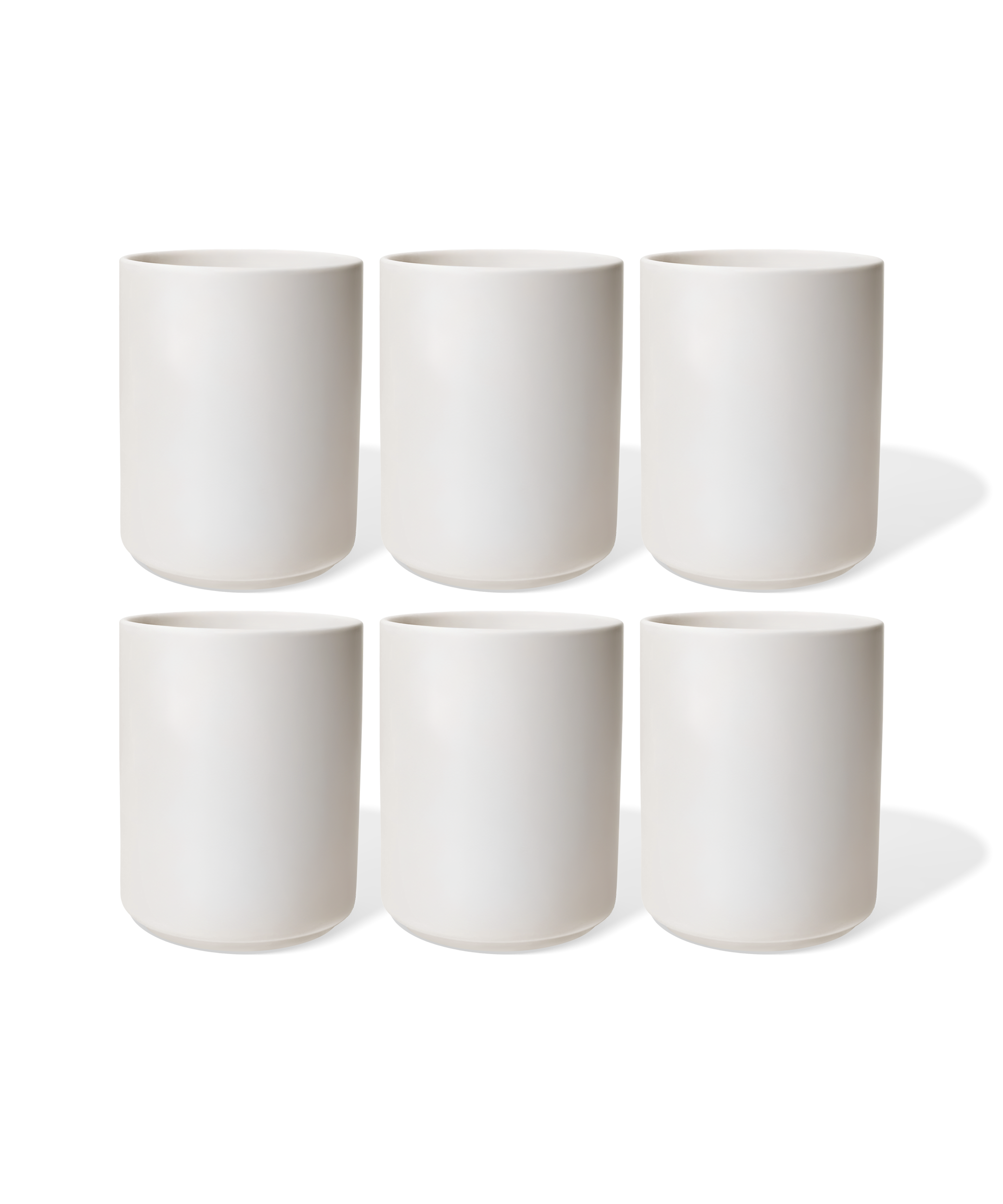 Cup without handle in cream white matte | Nia