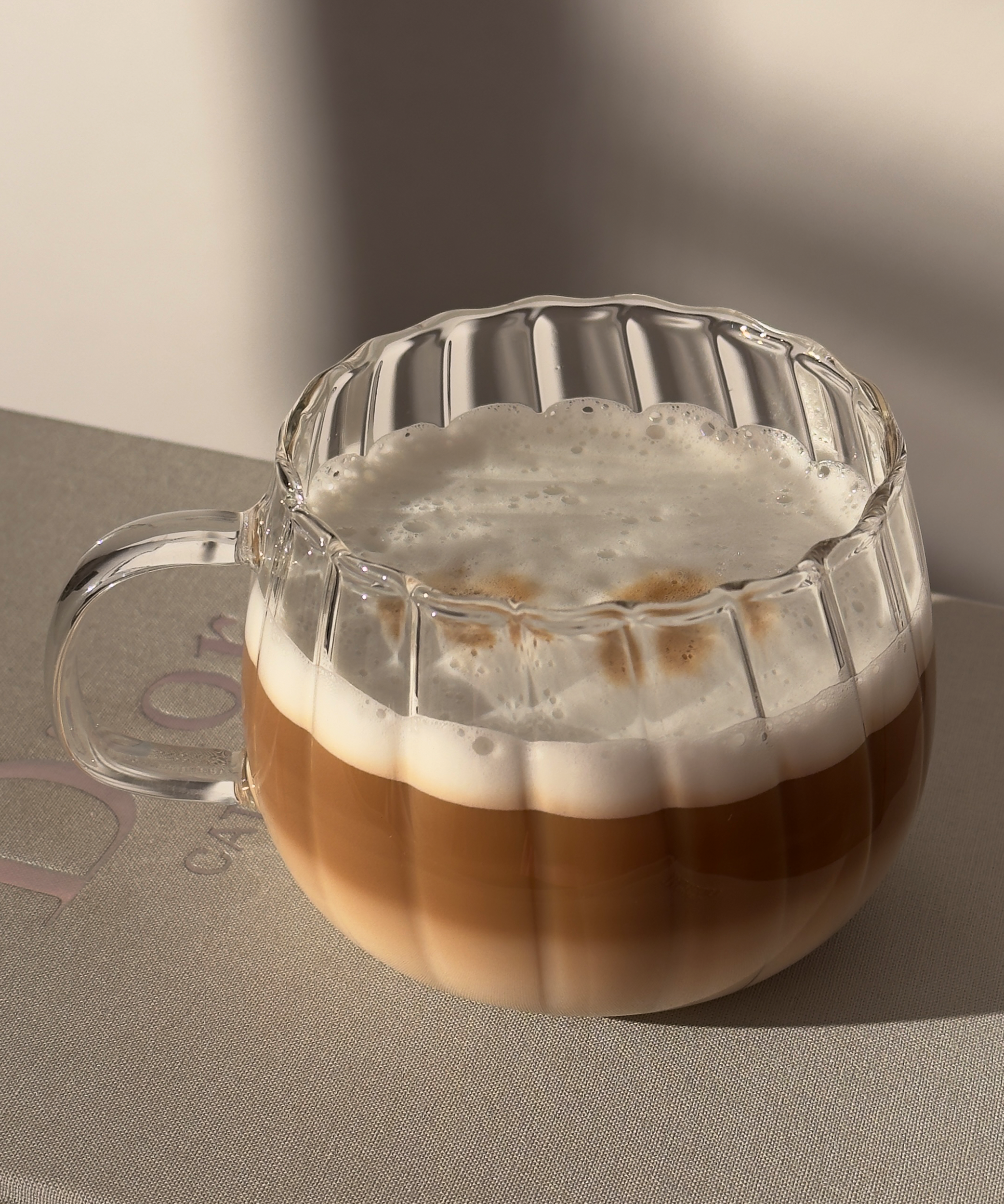 Glass cup striped design | Norway