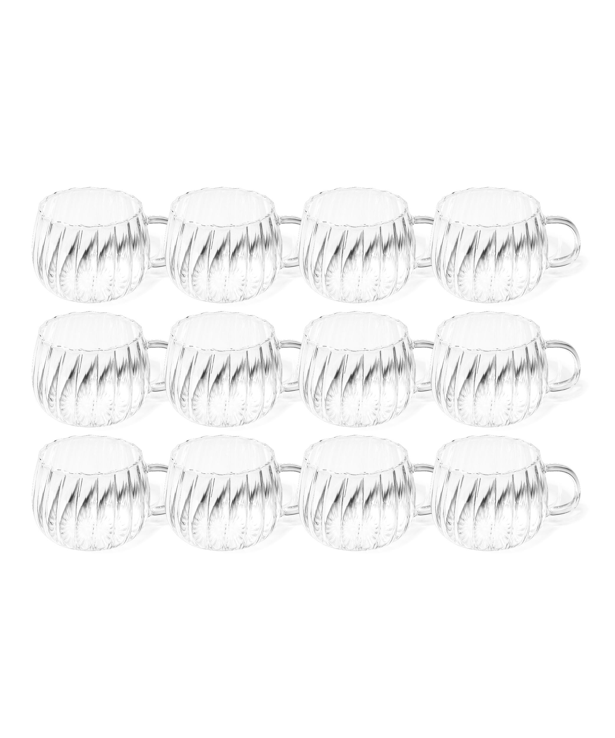 Glass cup striped design | Norway