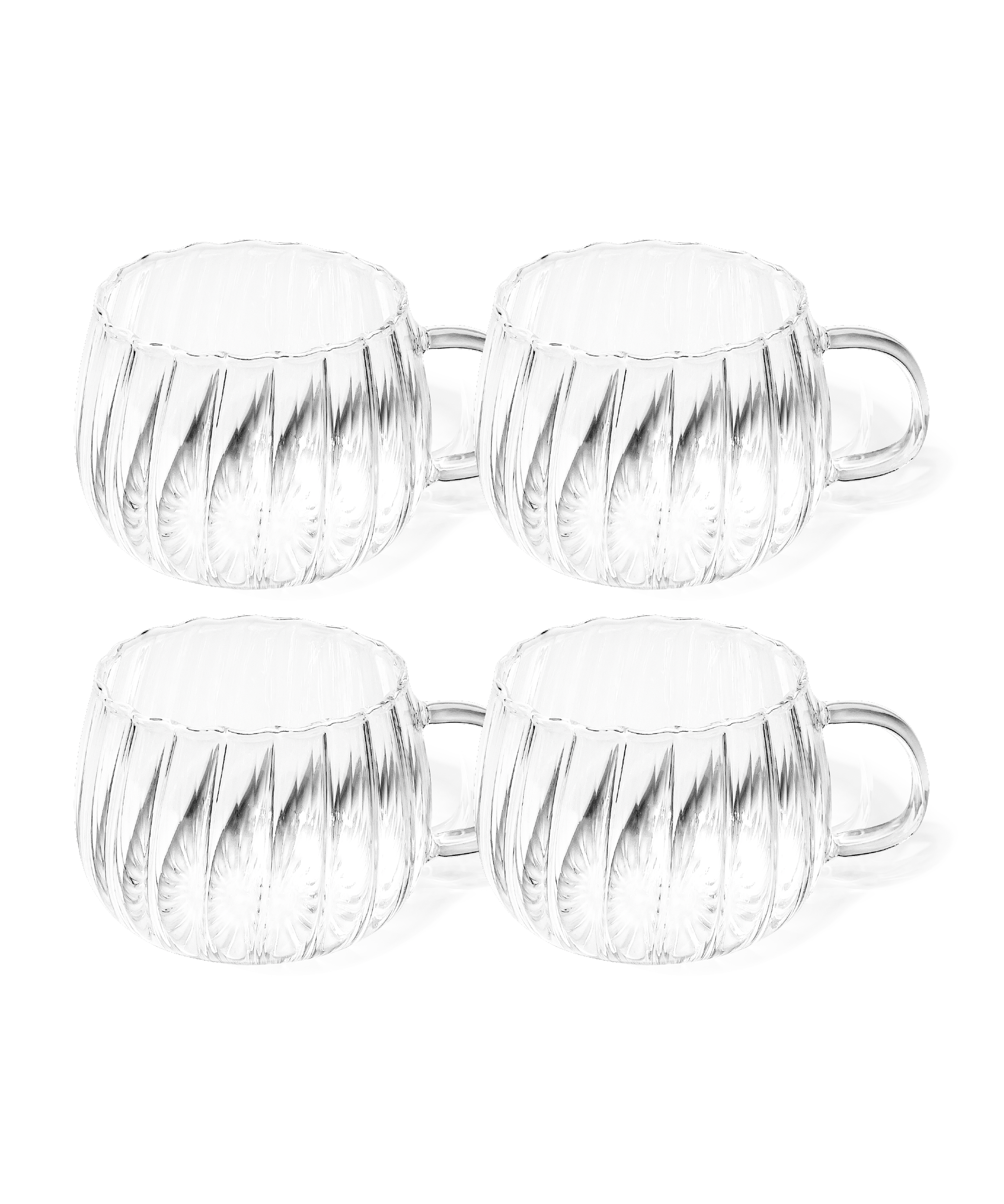 Glass cup striped design | Norway