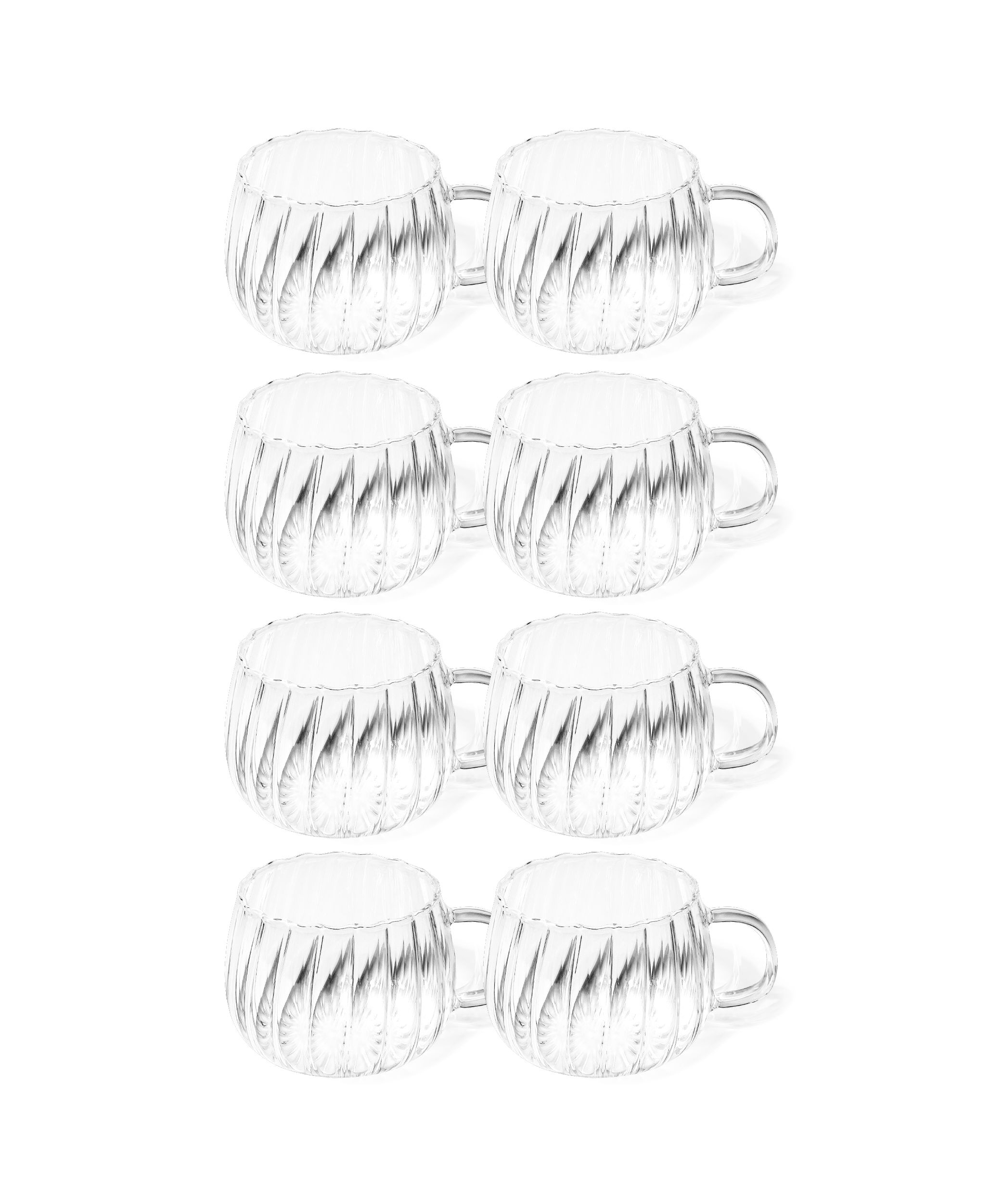 Glass cup striped design | Norway