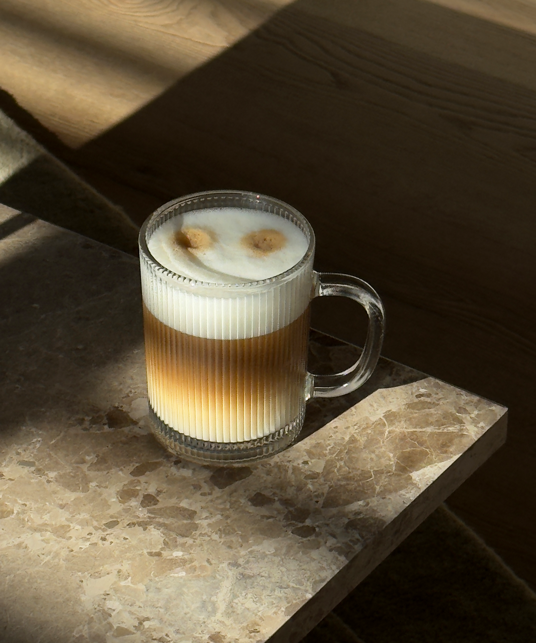 Fluted glass cup (300ml) | Paris