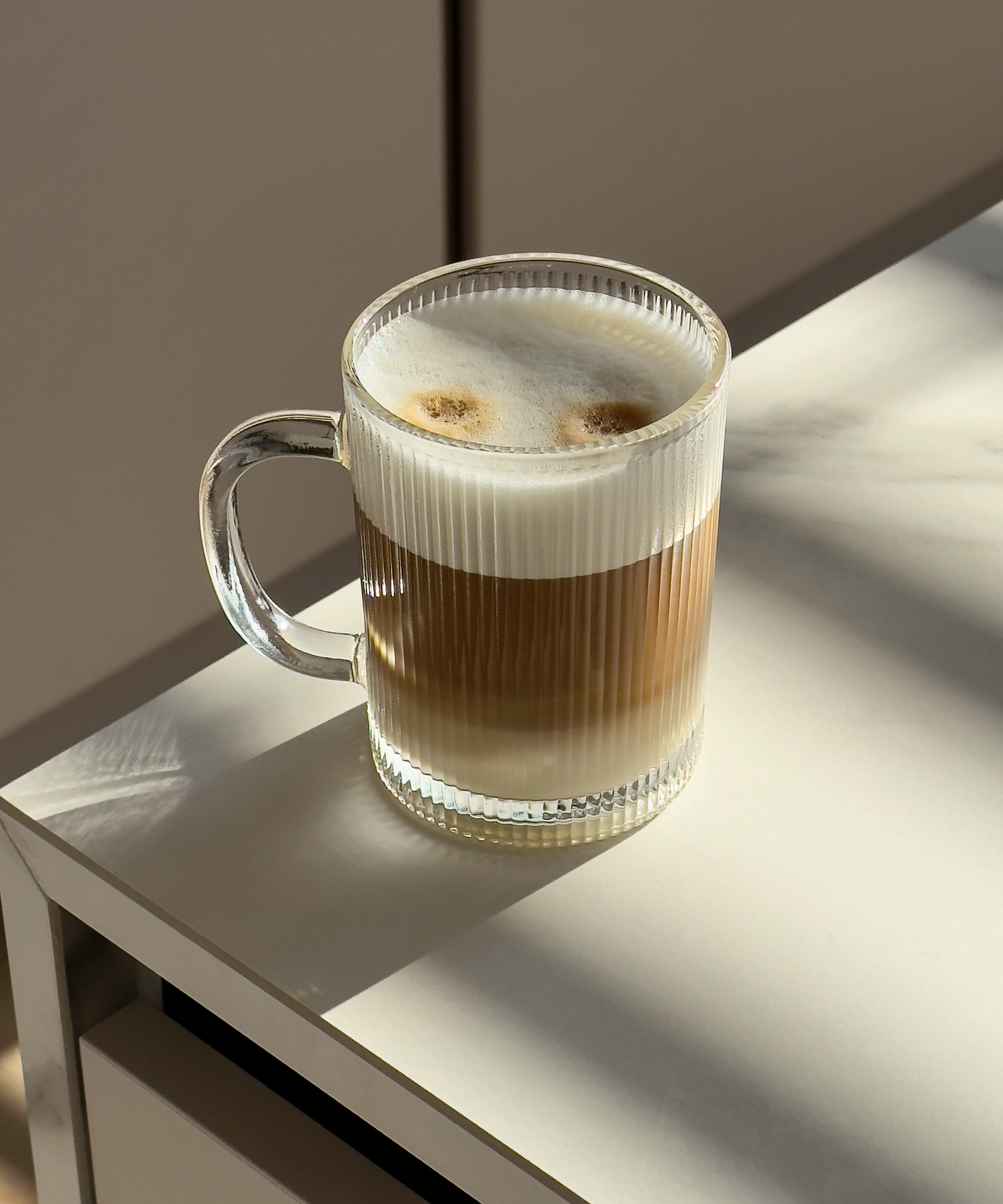 Fluted glass cup (300ml) | Paris