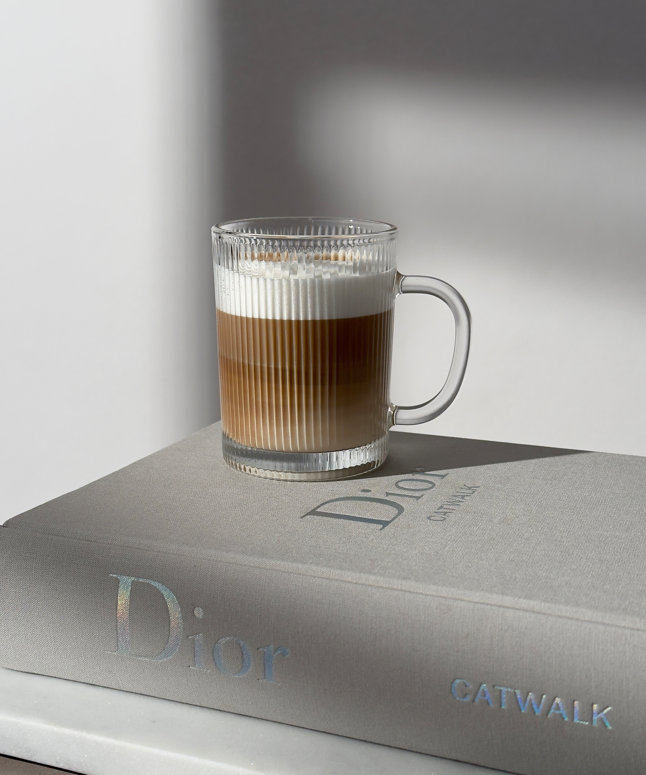 Fluted glass cup (300ml) | Paris