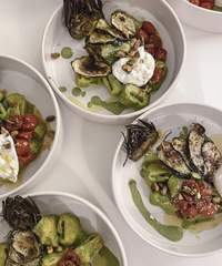 24-piece tableware set in cream white