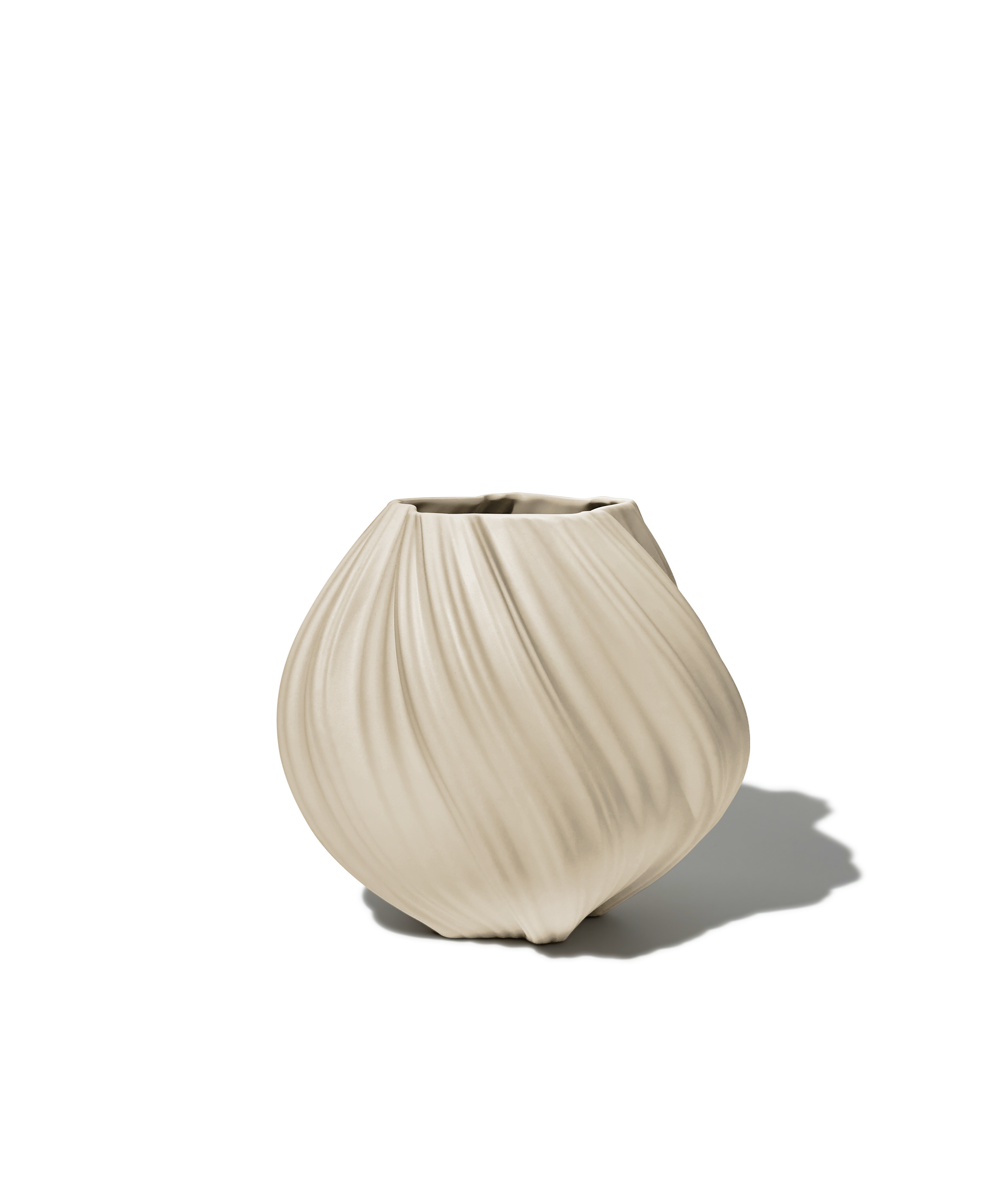 Small ceramic vase in beige | Flora