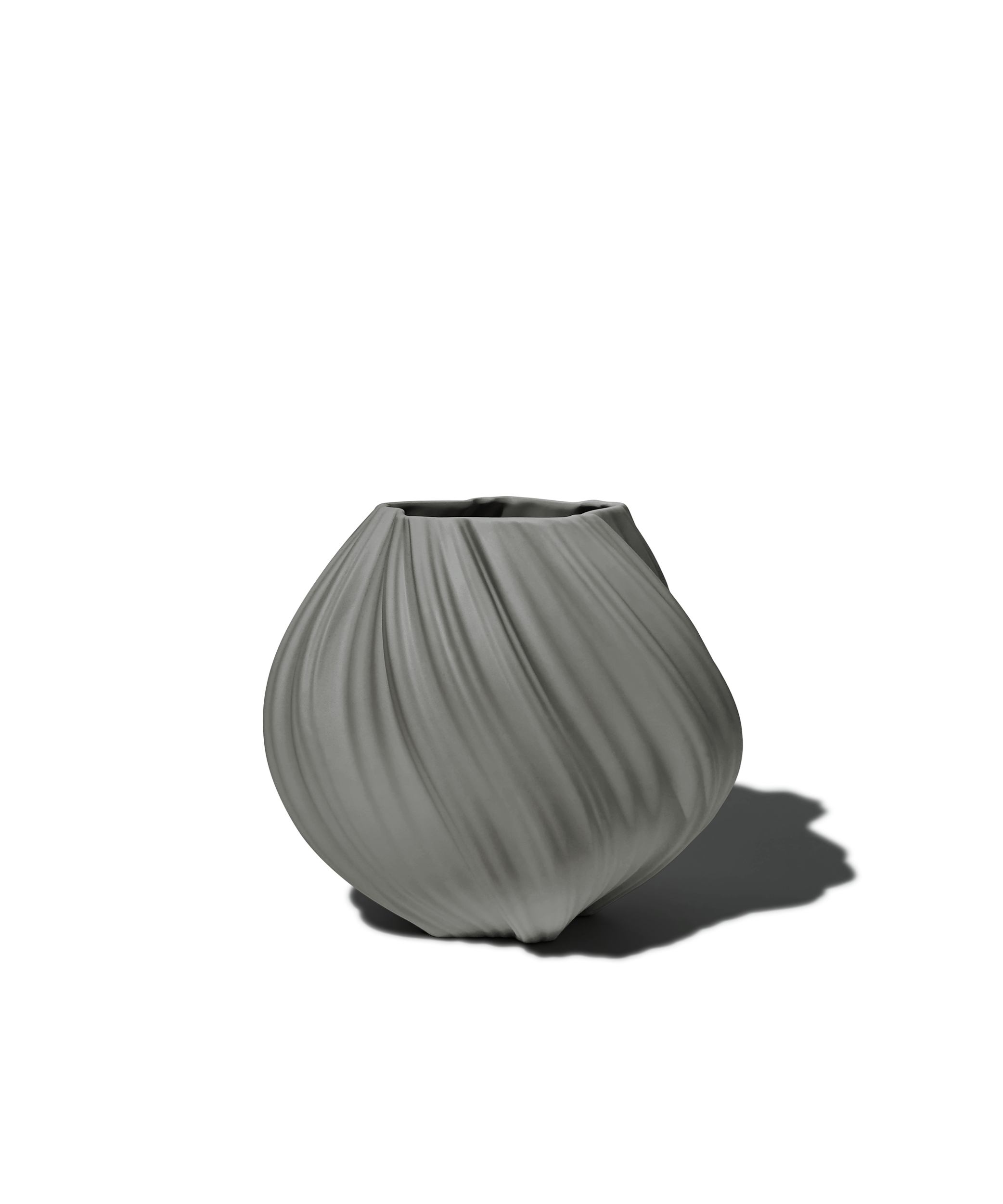 Small ceramic vase in grey | Flora