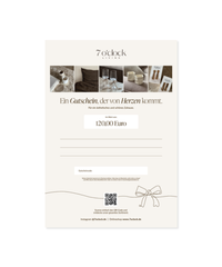 7 o'clock Geschenkgutschein 120 Euro Guthaben