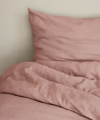 Pink Muslin Single Bed Linen 135x200 + 80x80 | Haven