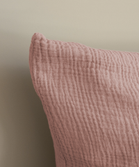 Pink Muslin Single Bed Linen 135x200 + 80x80 | Haven