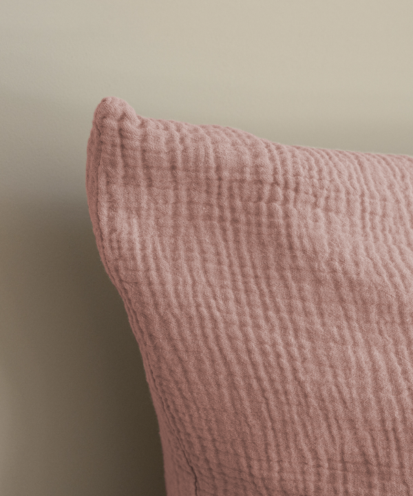 Pink Muslin Single Duvet Cover | Haven