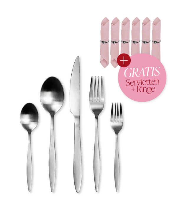 V-Day Edition Besteck Matt + Servietten + Ringe | Tava, Kyla & Tye