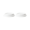 To-Go Cup Silicone Lid Set of 2 White | Brooklyn