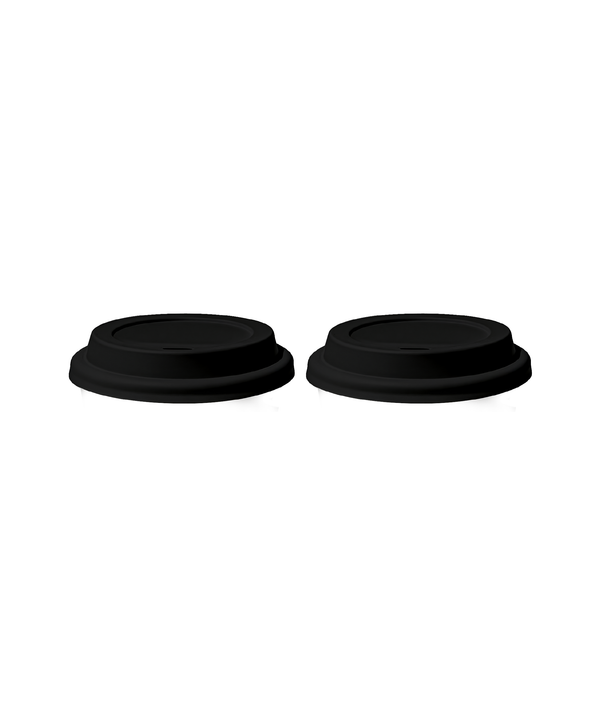To-Go Becher Silikon-Deckel im 2er Set Schwarz | Brooklyn