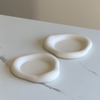 Silicone Coasters with Organic Design, Beige | Elou