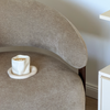 Silicone Coasters with Organic Design, Beige | Elou