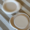 Silicone Coasters with Organic Design, Beige | Elou