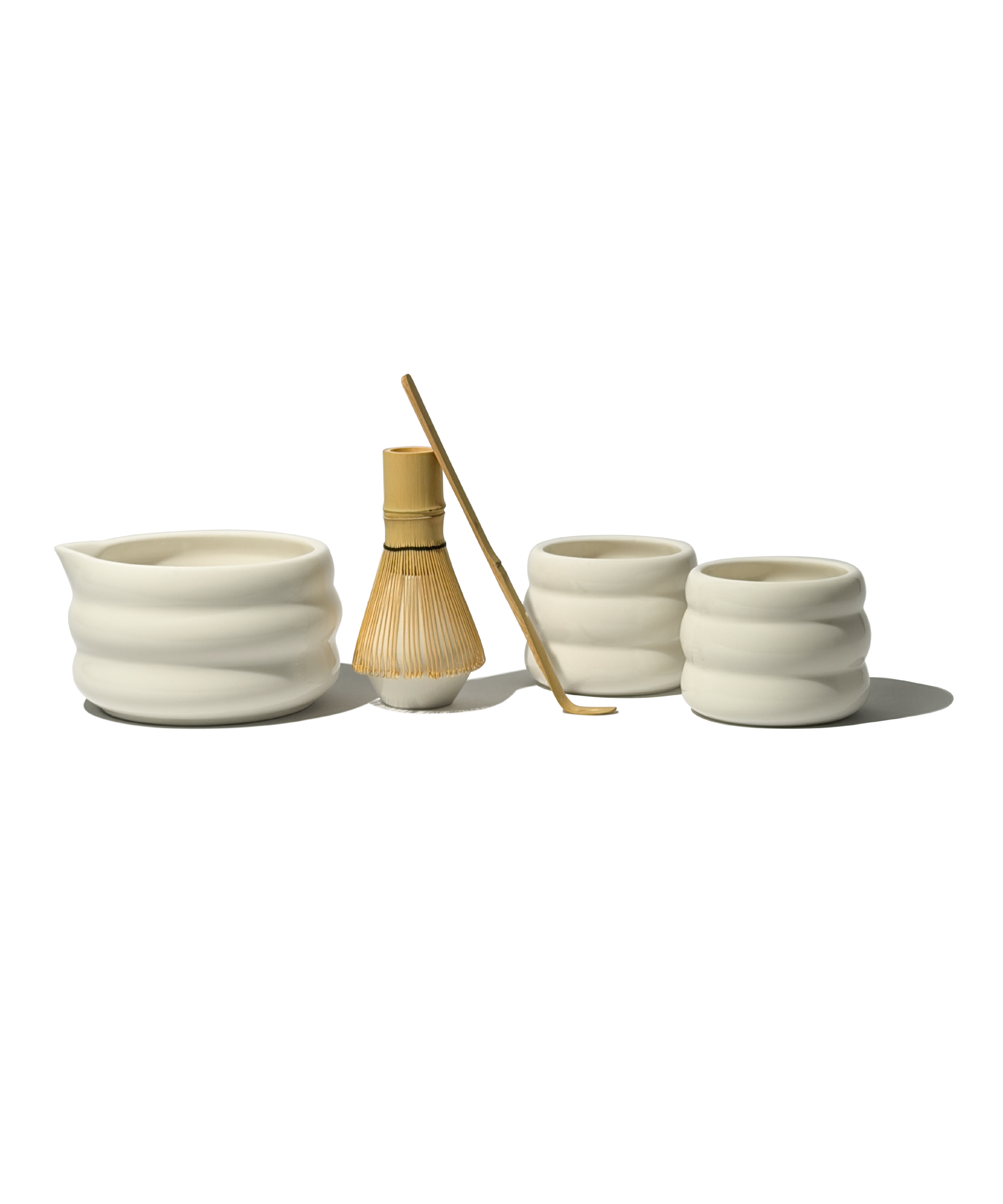 Matcha Komplett-Set mit zwei Keramik Becher | Akio